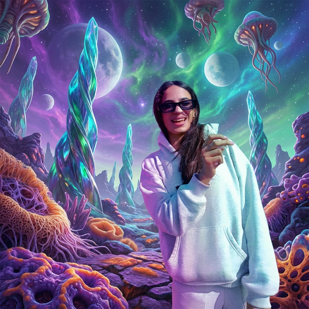 Alien World - AI prompt preview