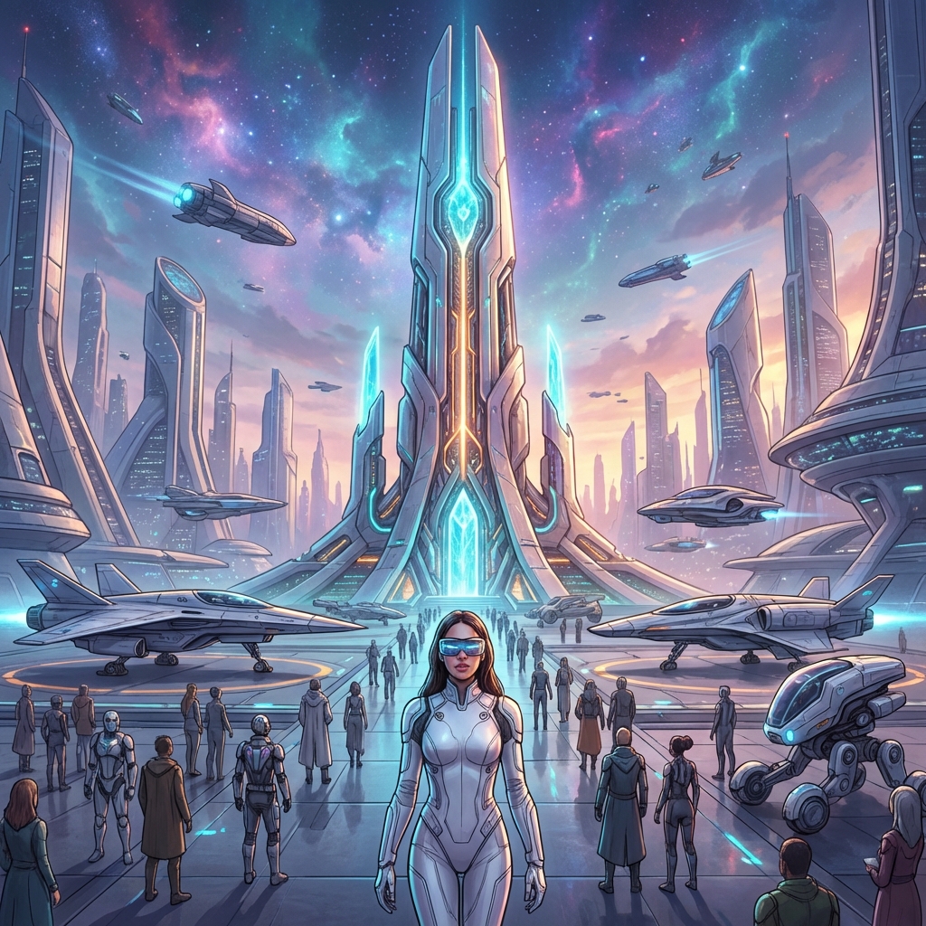 Sci-Fi Concept Art - AI prompt preview