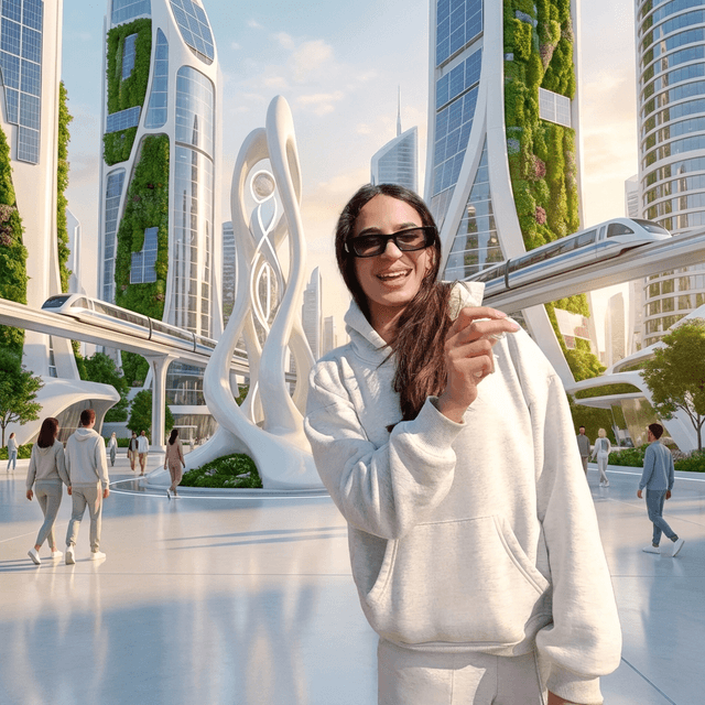 Utopian Future - AI prompt preview