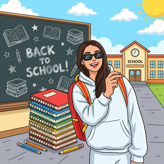 Back-to-School Illustration - AI prompt preview