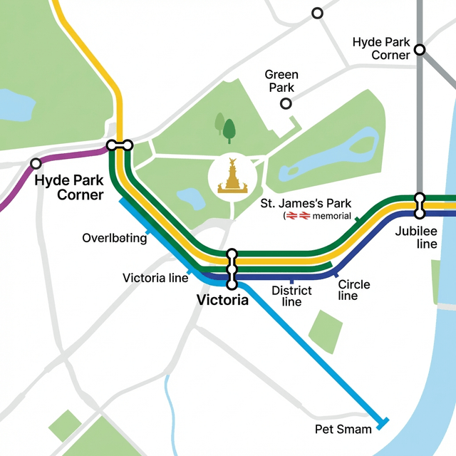 Modern Subway Map - AI prompt preview
