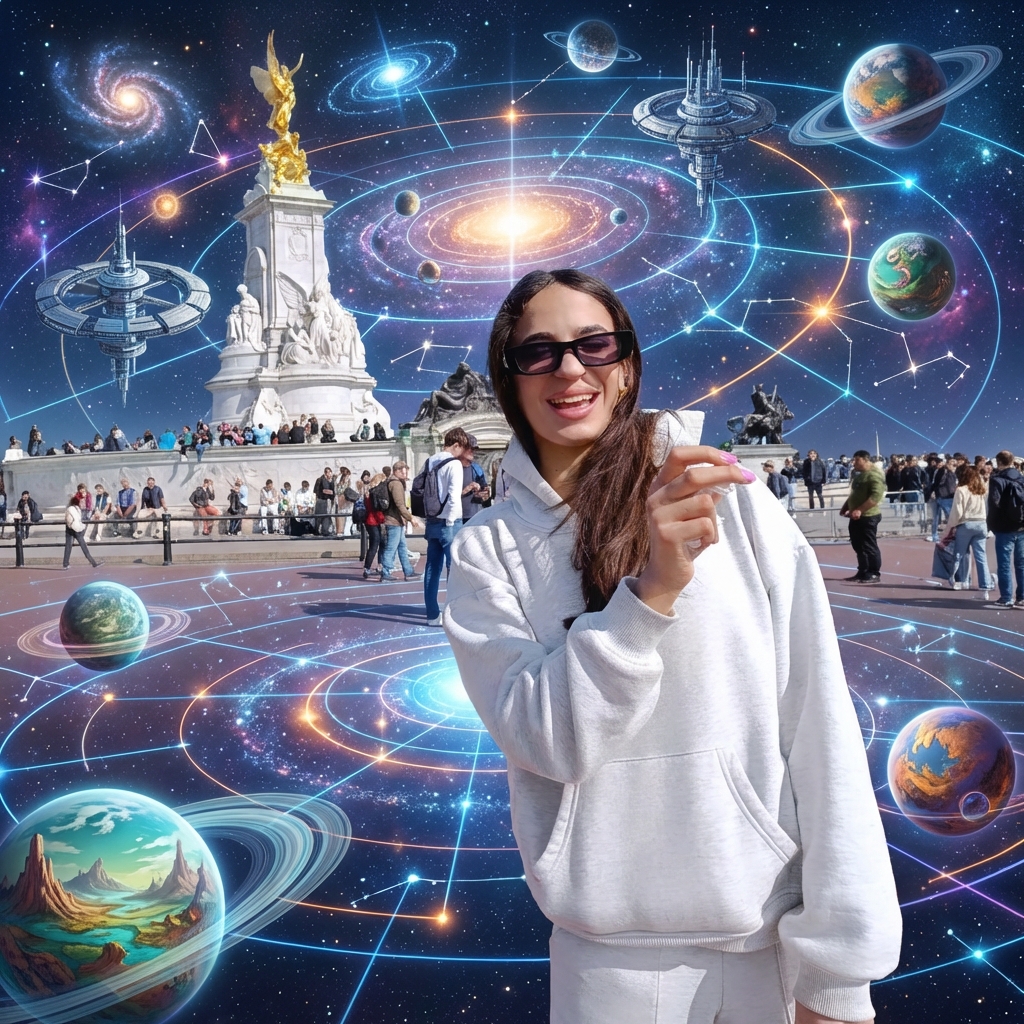 Sci-fi Galaxy Map - AI prompt preview