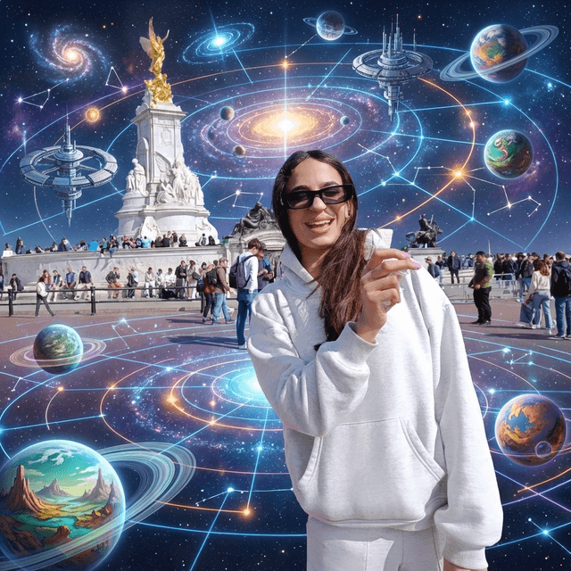 Sci-fi Galaxy Map - AI prompt preview