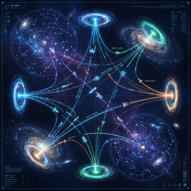 Space Exploration Map - AI prompt preview