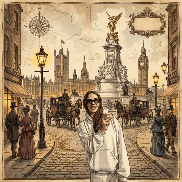 Victorian London Map - AI prompt preview