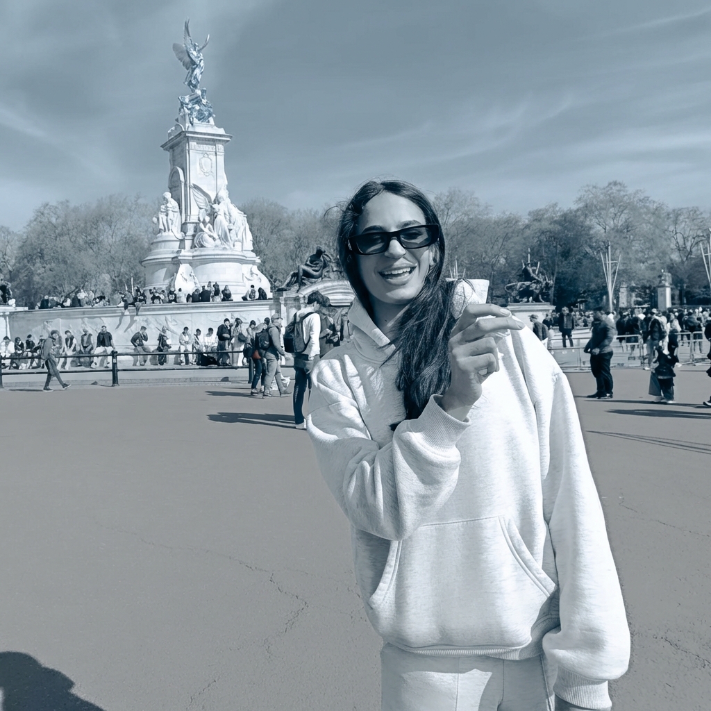 Duotone, blue and grey - AI prompt preview