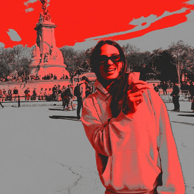 Duotone, red and grey - AI prompt preview