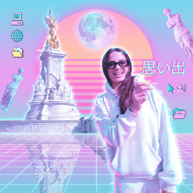 Vaporwave - AI prompt preview