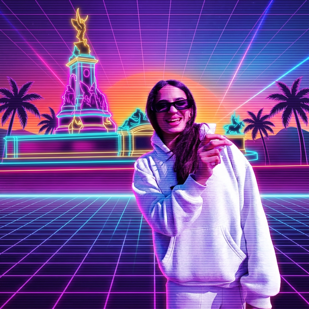 1980s Retro Synthwave - AI prompt preview