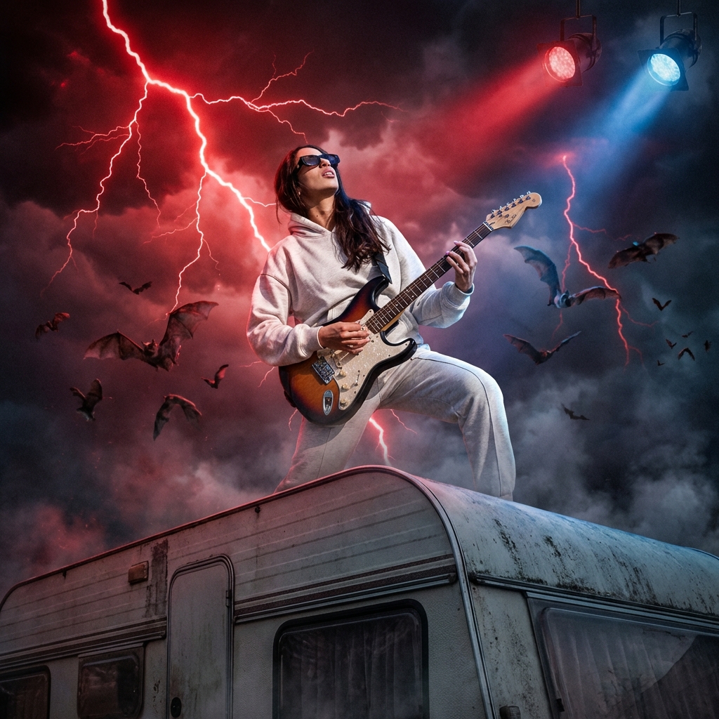 Eddie Munson Guitar Solo - AI prompt preview