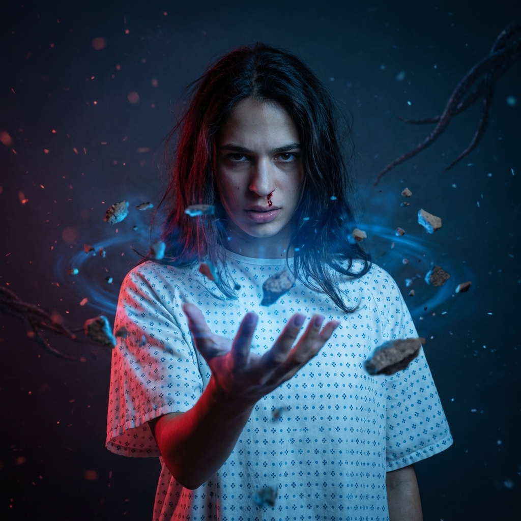 Eleven Telekinesis Scene - AI prompt preview