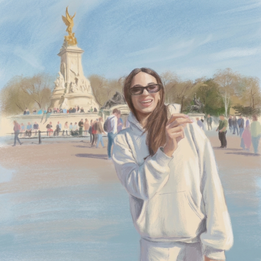 Pastel Drawing - AI prompt preview