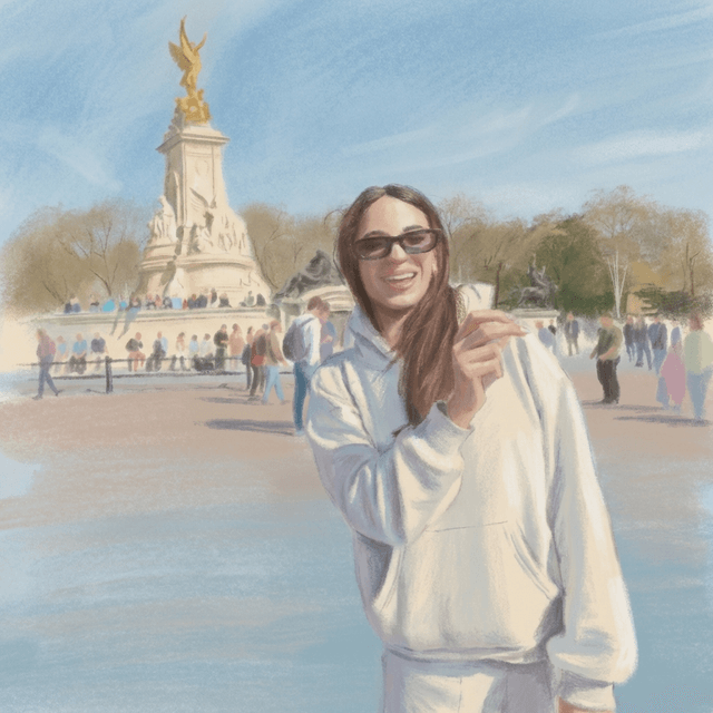 Pastel Drawing - AI prompt preview